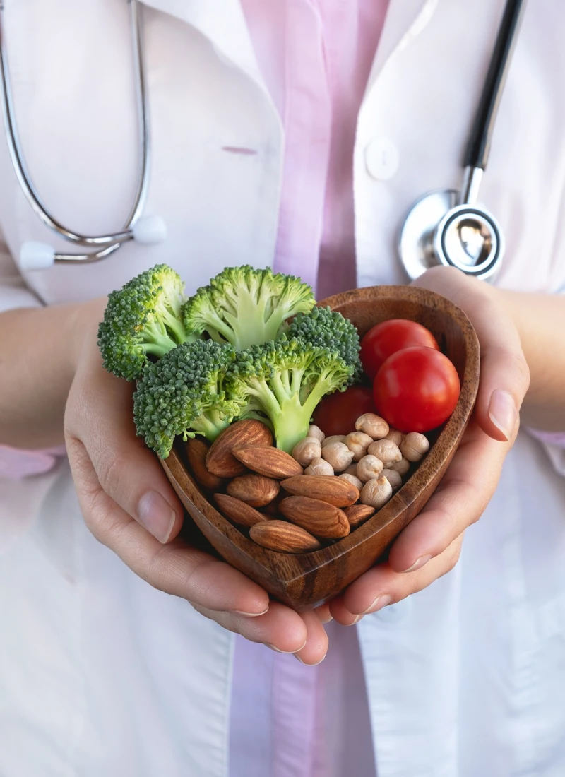 Nutricionista em atendimento